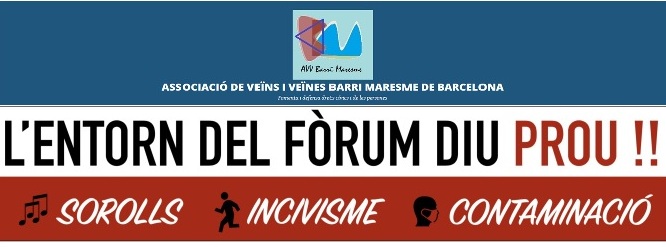 Pancarta.manifestació barri contaminació