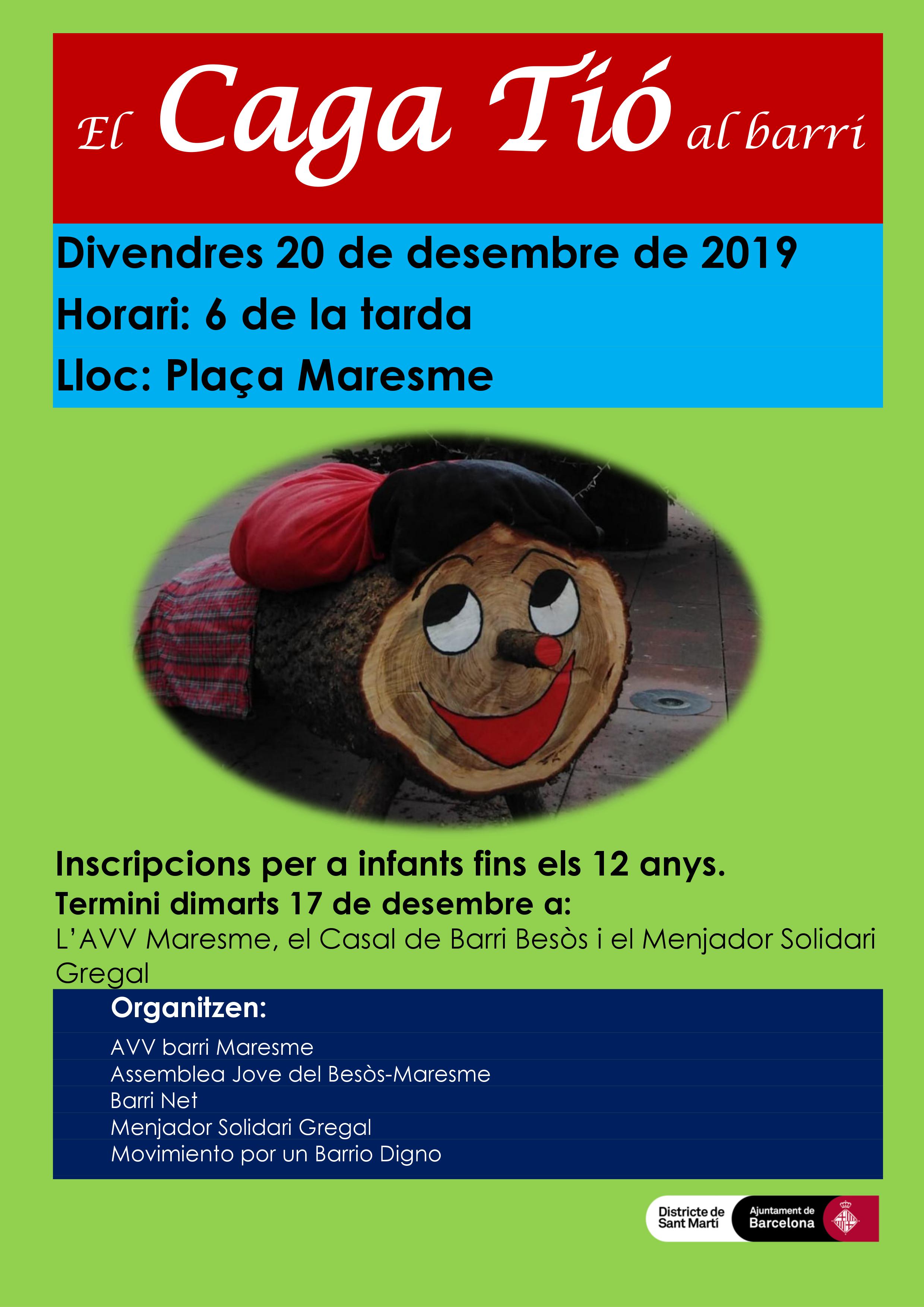 El caga Tió al barri_2019